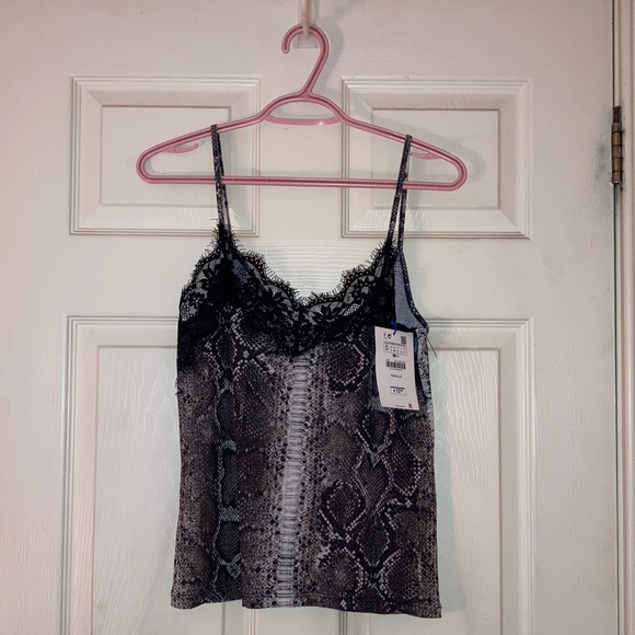 NWT Zara Trafaluc Snake Skin Tank - Picture 1 of 4